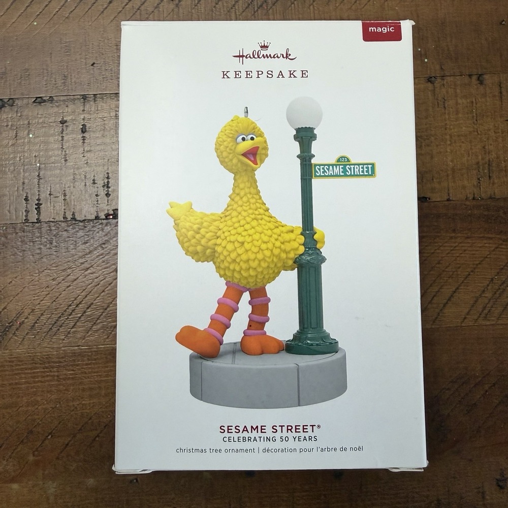 2019 Hallmark Keepsake Sesame Street Celebrating 50 Years Big Bird Magic Sound